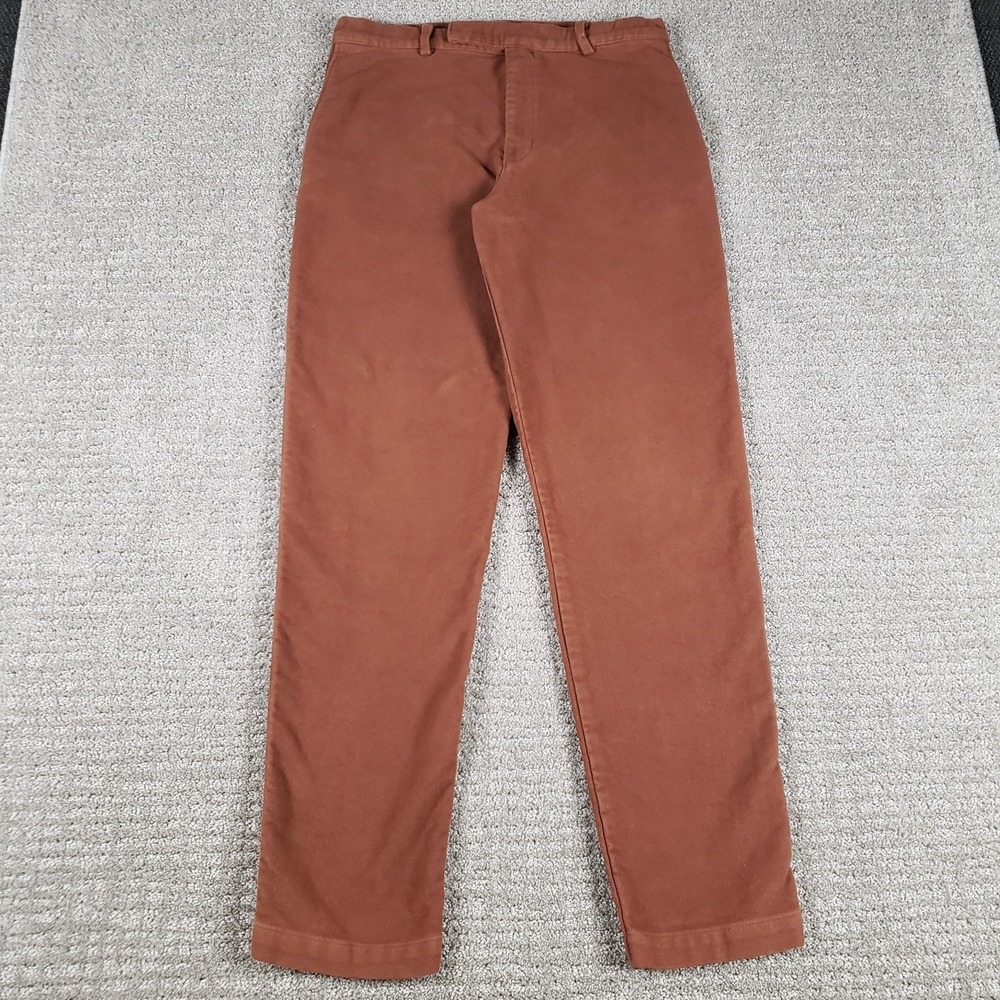 Katharine Hamnett Pant 32 Brown Moleskin Vintage Designer Utilitarian Italy Made